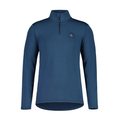 Maloja Langarmshirt CesarM Mountain Fleece (Halfzip, 4-Wege Stretch, schnelltrocknend) dunkelblau Herren