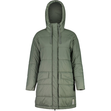 Maloja Wintermantel FossanM Urban Puffer Coat (PrimaLoft® BIO133, winddicht) grün Damen