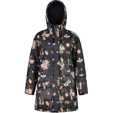 Maloja Wintermantel FossanM Urban Puffer Coat (PrimaLoft® BIO133, winddicht) schwarz/flower Damen