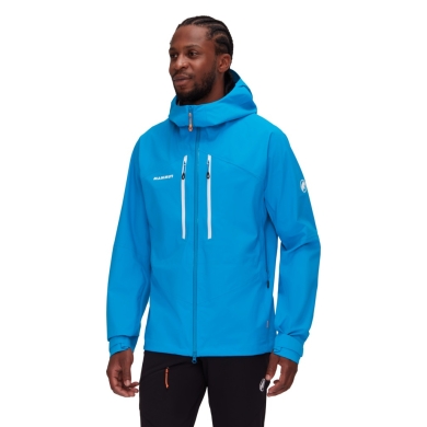 Mammut Ganzjahresjacke Taiss Hardshell mit Kapuze (wasserdicht, winddicht) hellblau Herren