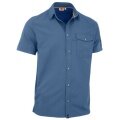 Maul Kurzarmhemd Cordoba 4XT (Brusttasche, atmungsaktiv, bequemer Schnitt) blau Herren