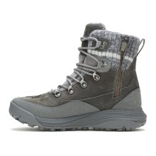 Merrel Winter-Wanderschuhe Siren 4 Thermo Mid Zip WP (Vollnarbenleder, wasserdicht) charcoalgrau Damen