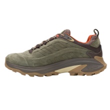 Merrell Wanderschuhe Moab Speed 2 Leather WP (Nubukleder, wasserdicht) olivegrün Herren