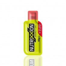 NUTRIXXION Energie Gel - Kombination aus lang - & kurzkettigen (Tri-Source) Kohlenhydraten - Vanille/Erdbeere 24x44g Box