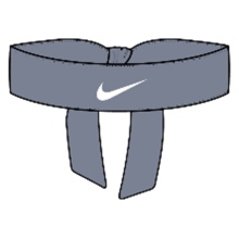 Nike Stirnband Premier Head Tie Dennis Shapovalov grau - 1 Stück
