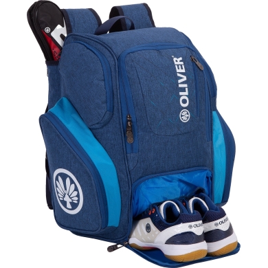 Oliver Rucksack XL (Hauptfach, Schlägerfach, Schuhfach) 2023 blau