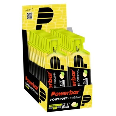 PowerBar PowerGel Original (Kohlenhydrat-Gel) Zitrone/Lime 24x41g Box