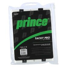 Prince Overgrip Tacky Pro 0.6mm weiss - 12 Stück im Zip Beutel