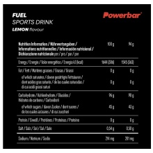 PowerBar Fuel 90 Sports Drink (Kohlenhydrate) Lemon 10x90g Beutel