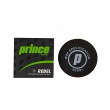 Prince Squashball Rebel (1 gelber Punkt, langsam) schwarz - 1er Ball