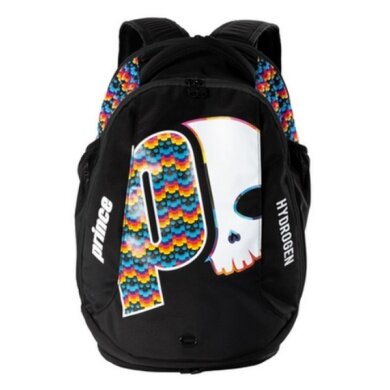 Prince Tennis-Rucksack by Hydrogen Skulls (Haupt-, Schläger- und Schuhfach) schwarz