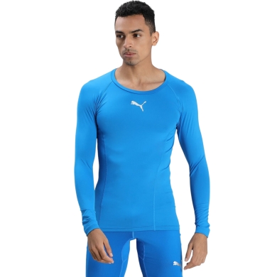 Puma Funktionsunterwäsche Langarmshirt LIGA Baselayer Tee - blau Herren