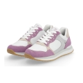 Rieker Sneaker Low 42508-80 (Glattleder) weiss/lila Damen