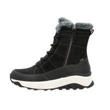 Rieker Winterstiefel W0071-00 R-TEX (Schnürstiefel mit Innenfutter und seitlichen Reissverschluss) schwarz Damen