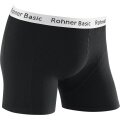 Rohner Boxershort Basic Unterwäsche schwarz/weiss Herren - 1 Stück