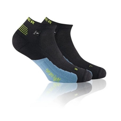 Rohner Laufsocke Run Pro Light l/r schwarz Herren