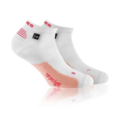 Rohner Laufsocke Run Pro Light l/r weiss/flamingo Herren