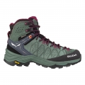 Salewa Wanderschuhe WS Alp Trainer 2 Mid GTX (Alpine, wasserdicht) grün Damen