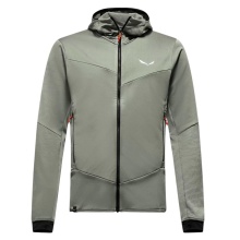 Salewa Fleecejacke Sella Crevasse Hooded Jacket (warm, leicht, hohe Bewegungsfreiheit) shadowgrün Herren