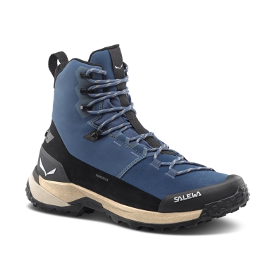 Salewa Wanderschuhe Puez Winter Mid Powertex (Trekking, wasserdicht Powertex®-Membran) denimblau/schwarz Damen