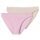 Schiesser Unterwäsche Rio-Slip Spitze Cotton Lace rosa/sandbraun Damen - 2 Stück