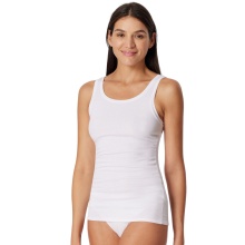 Schiesser Tank-Top Pure Rib Unterwäsche weiss Damen