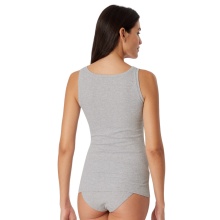 Schiesser Tank-Top Pure Rib Unterwäsche grau Damen