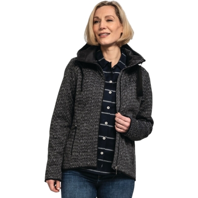 Schöffel Fleecejacke Aurora Hoody (atmungsaktiv, warm) schwarz Damen