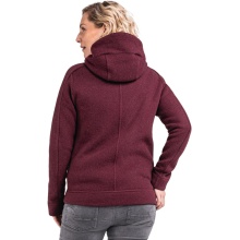 Schöffel Fleecejacke Lakefield Hoody (atmungsaktiv, schnell trocknend, warm) weinrot Damen