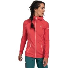 Schöffel Fleecejacke Monte Sart Hoody (maximale Bewegungsfreiheit) rot Damen