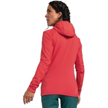 Schöffel Fleecejacke Monte Sart Hoody (maximale Bewegungsfreiheit) rot Damen