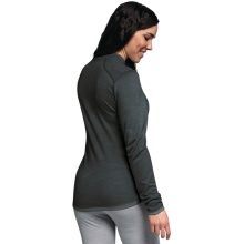 Schöffel Funktionsunterwäsche Langarmshirt Merino Turtle Neck (schnelltrocknend) dunkelgrau Damen