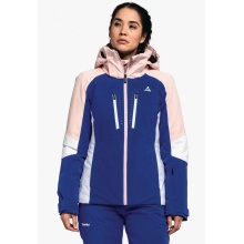 Schöffel Skijacke Naladas (Wärmeisolierung, wasserdicht, mit RECCO-Reflektor) dunkelblau/weiss/pink Damen