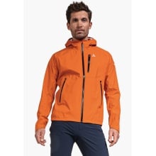 Schöffel Sommer Wanderjacke Tegelberg 2.5-Lagen (wasser- und winddicht, leicht, atmungsaktiv) orange/schwarz Herren