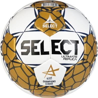 Select Handball Replica EHF Champions League (Handgenäht, EHF-APPROVED) v24 weiss/gold - Trainingsball