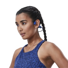 Shokz Kopfhörer OpenRun (Open-Ear-Design, Schnellladeversion von Aeropex, 8-stündige Akkulaufzeit) blau