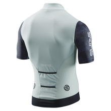 Skins Fahrrad-Shirt Cycle Elite Jersey (Front-Reißverschluss, schnelltrocknend) moosgrün/grau Herren