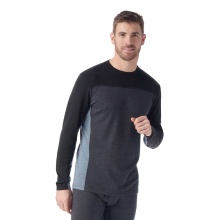 Smartwool Funktionsunterwäsche Langarmshirt Classic Thermal (wärmende Merinowolle, Colourblock) charcoalgrau Herren