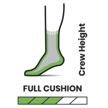 Smartwool Wandersocke Classic Edition Full Cushion Solid (weiche Merinowolle) olivegrün - 1 Paar