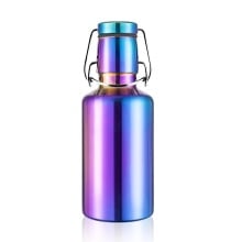 soulbottles Trinkflasche steel light Utopia (Edelstahl, Edelstahlbügel) 500ml blau/violett