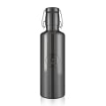 soulbottles Trinkflasche steel light Obsidian (Edelstahl, Edelstahlbügel) 750ml schwarz