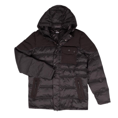 Spalding Winterjacke Parka mit Kapuze schwarz Herren