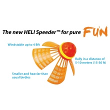 Speedminton® Set Fun -Einsteiger- (2xFun-Schläger,2xHeli-Speeder, 2xSpeedlights)