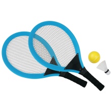 Sunflex Badminton Jumbo Set Junior (2x Schläger, 1x Federball , 1x Schaumstoffball)