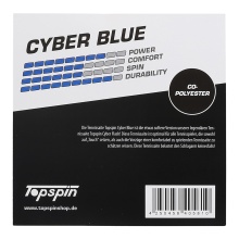 Topspin Tennissaite Cyber Blue (Haltbarkeit+Touch) blau 12m Set