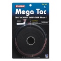 Tourna Overgrip Mega Tac (extreme Griffigkeit, haltbar, breit) schwarz 10er