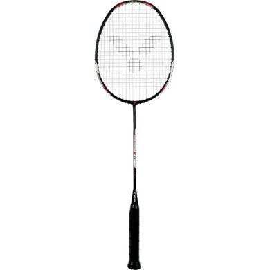 Victor Badmintonschläger Thruster K 11 C (kopflastig, sehr flexibel) schwarz - besaitet -