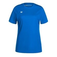 Wilson Sport-Shirt Fundamentals Shooting (100% Polyester) kurzarm blau Damen