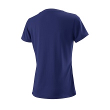 Wilson Tennis-Shirt Team Logo #18 dunkelblau Damen