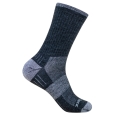 Wrightsock Wandersocke Crew Merino Escape (extra Frottee-Polsterung) grau/smokeblau - 1 Paar